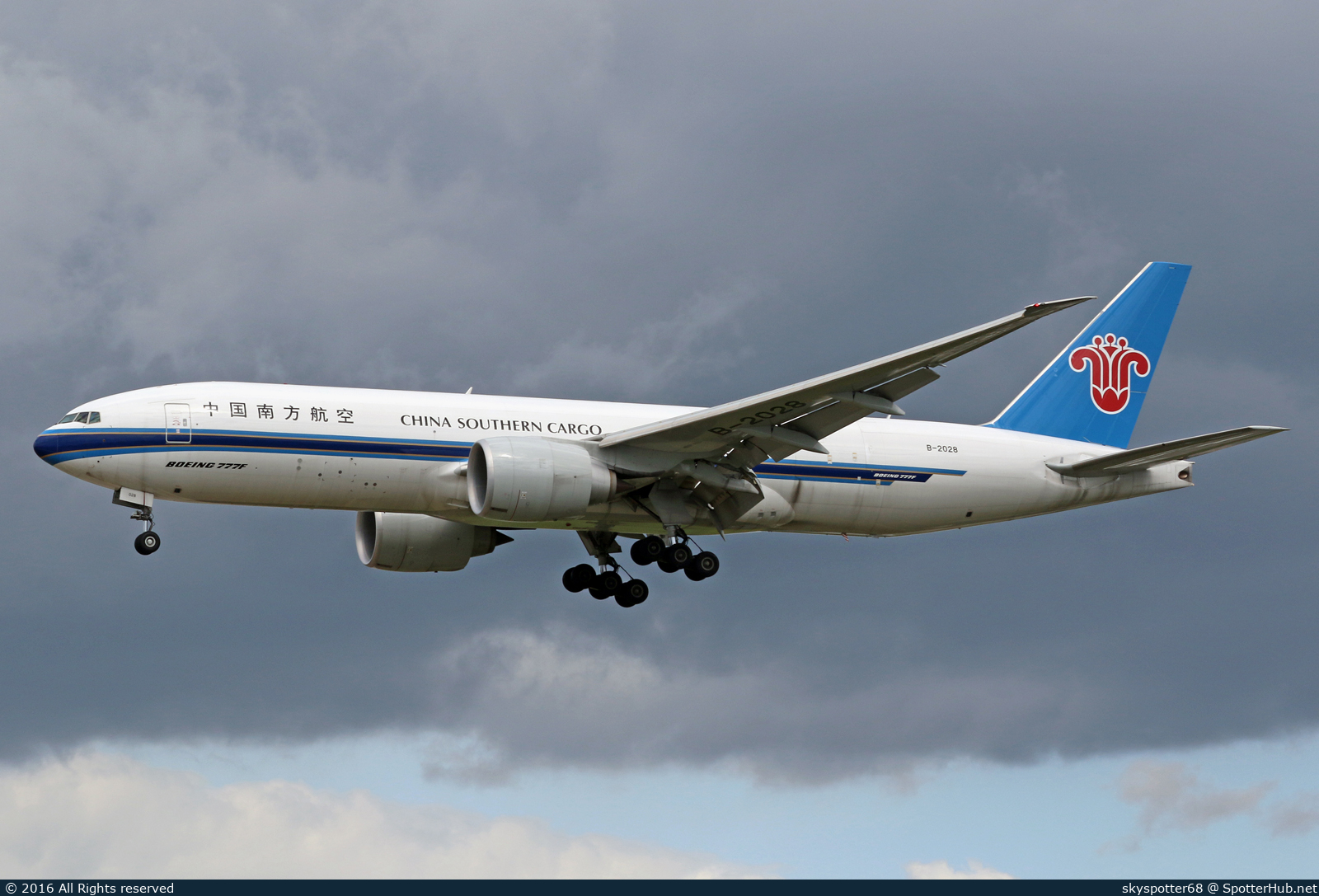 Photo of B-2028 - Boeing 777-F1B operated by China Southern Cargo
