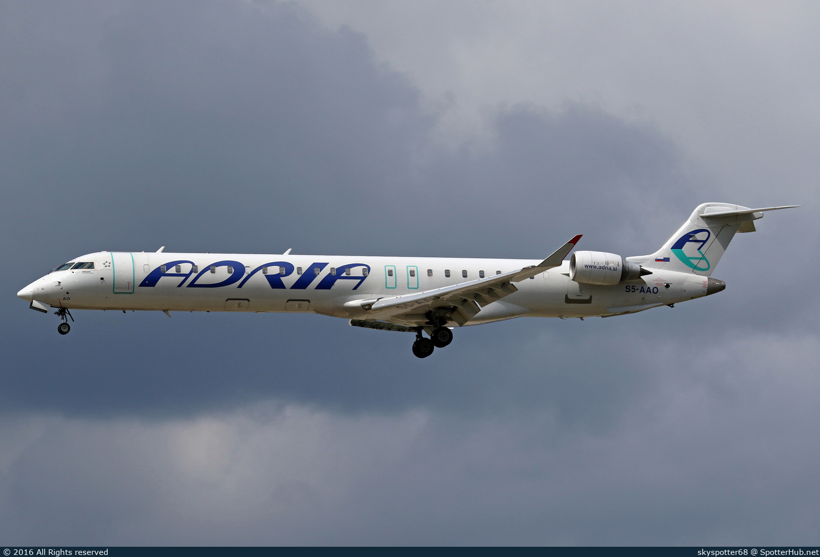 Photo of S5-AAO - Bombardier CRJ-900LR operated by Adria Airways