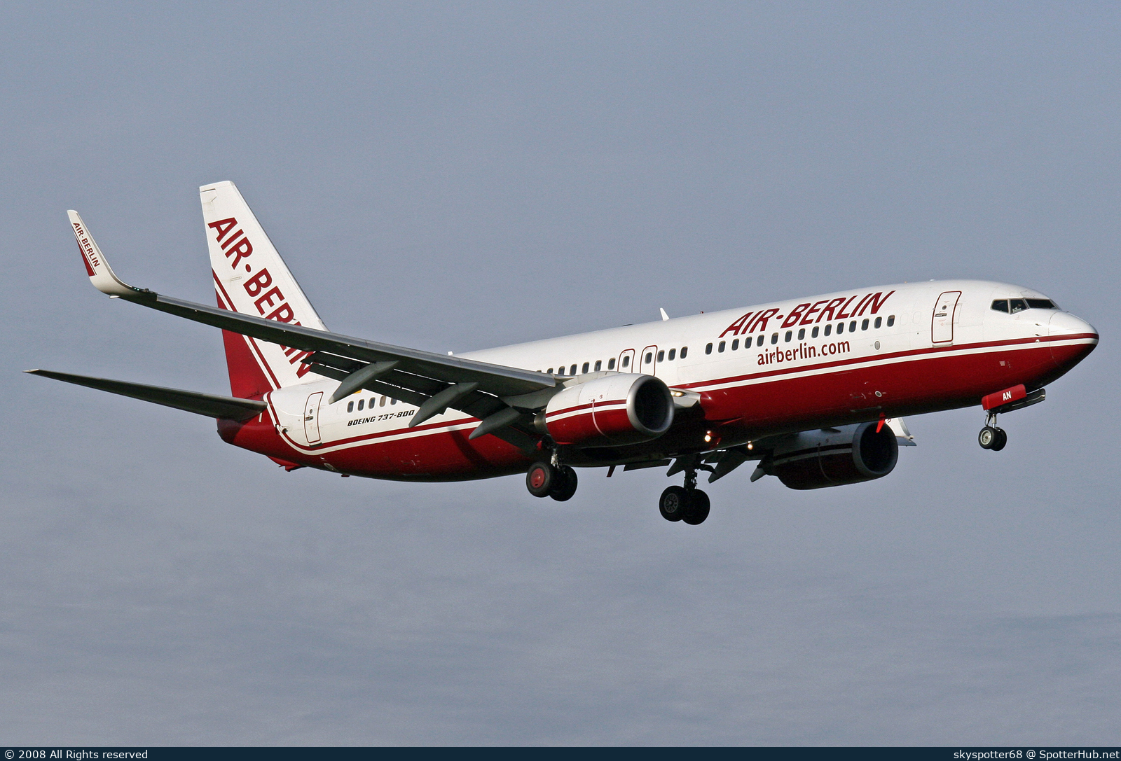 Photo of D-ABAN - Boeing 737-86J operated by Air Berlin