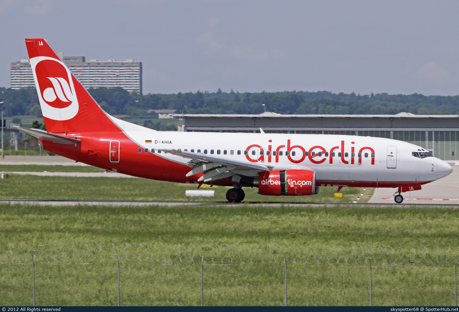 Photo of D-AHIA - Boeing 737-73S operated by Air Berlin (opb TUIfly)