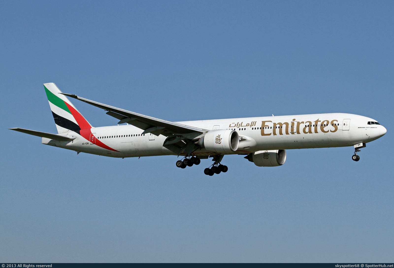 Photo of A6-EBK - Boeing 777-31H(ER) operated by Emirates