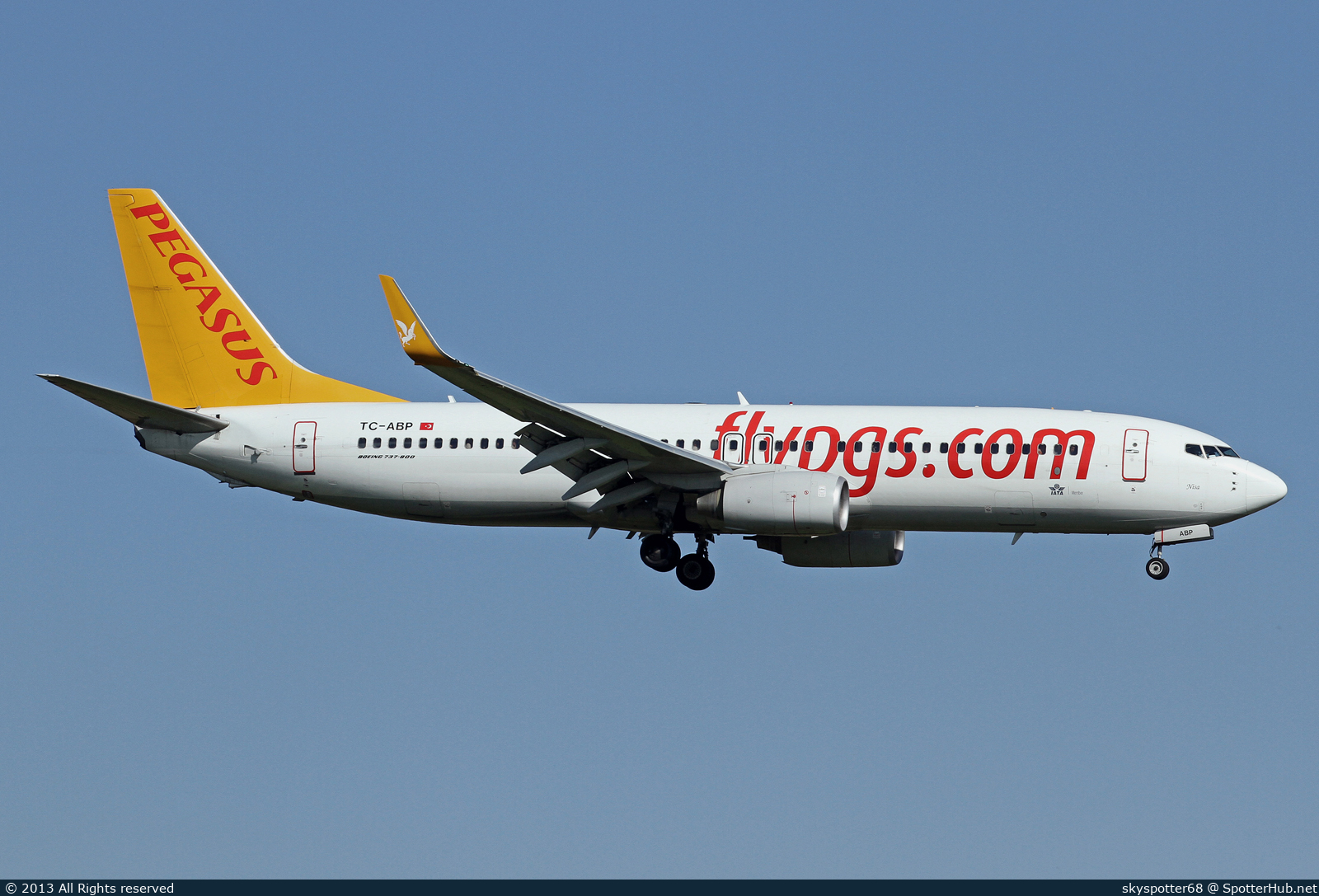 Photo of TC-ABP - Boeing 737-82R operated by Pegasus Airlines