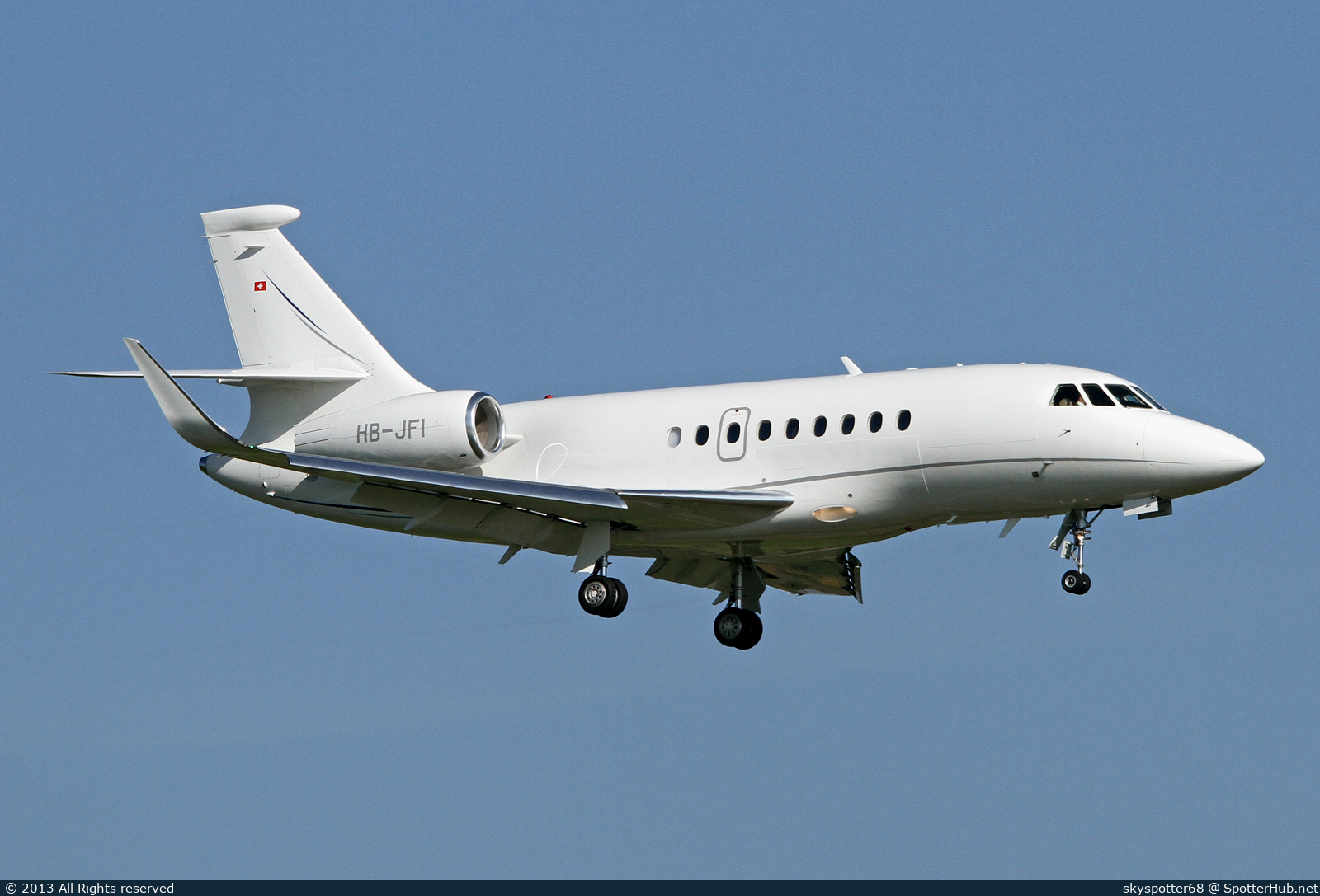 Photo of HB-JFI - Dassault Falcon 2000LX operated by Jet Aviation Business Jets
