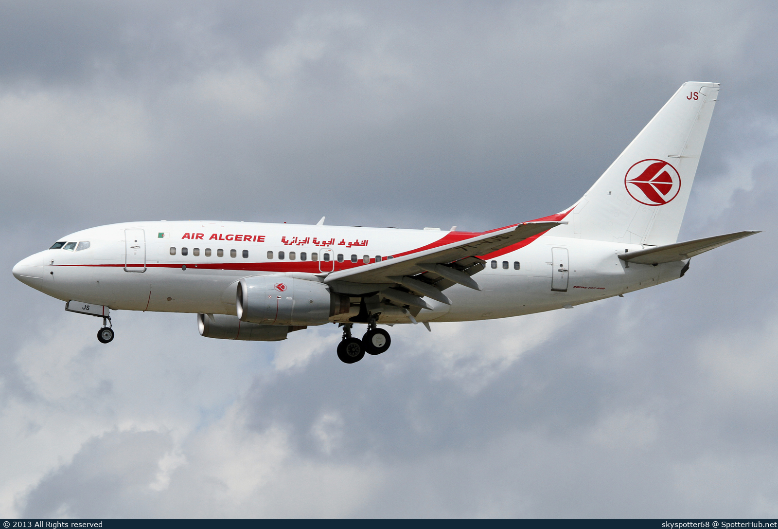 Photo of 7T-VJS - Boeing 737-6D6 operated by Air Algérie