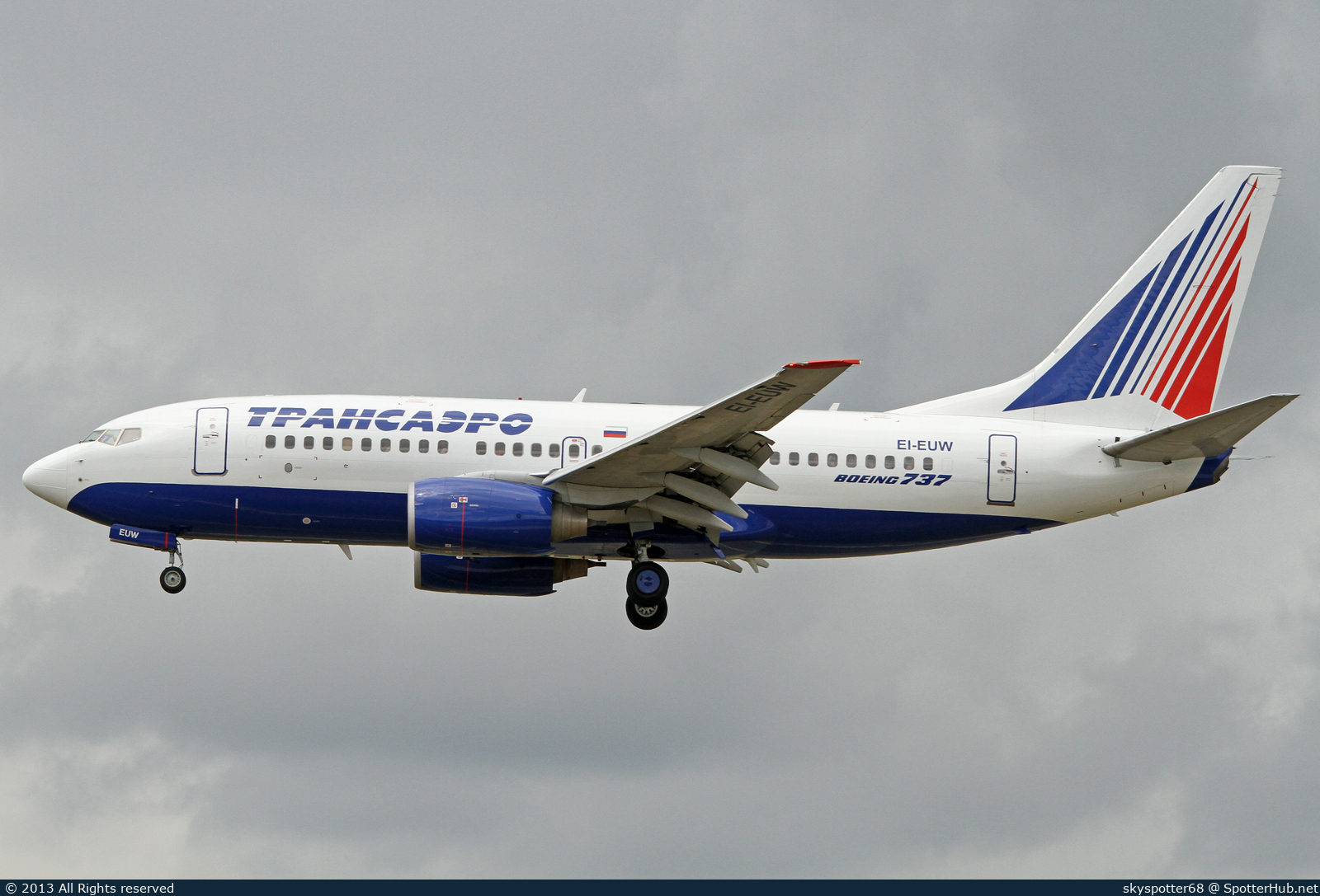 Photo of EI-EUW - Boeing 737-7Q8 operated by Transaero