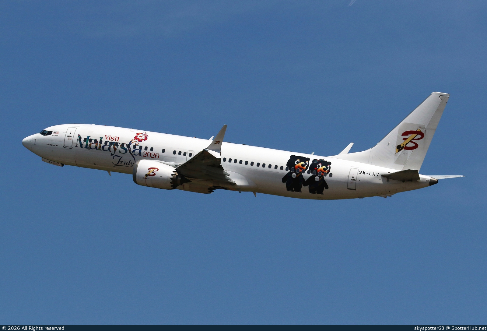 Photo of 9M-LRV - Boeing 737 MAX 8 operated by Batik Air Malaysia