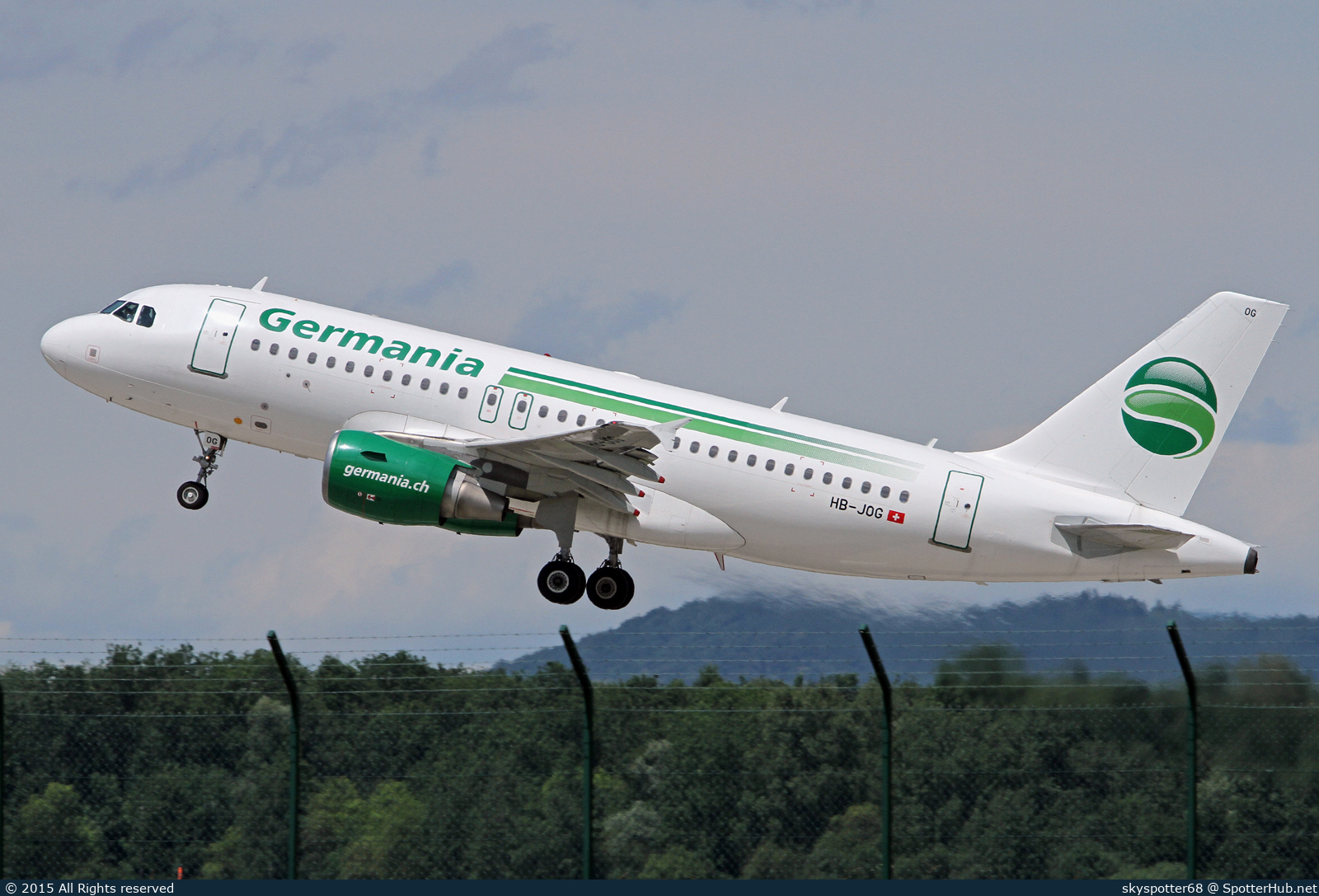 Photo of HB-JOG - Airbus A319-112 operated by Germania Flug