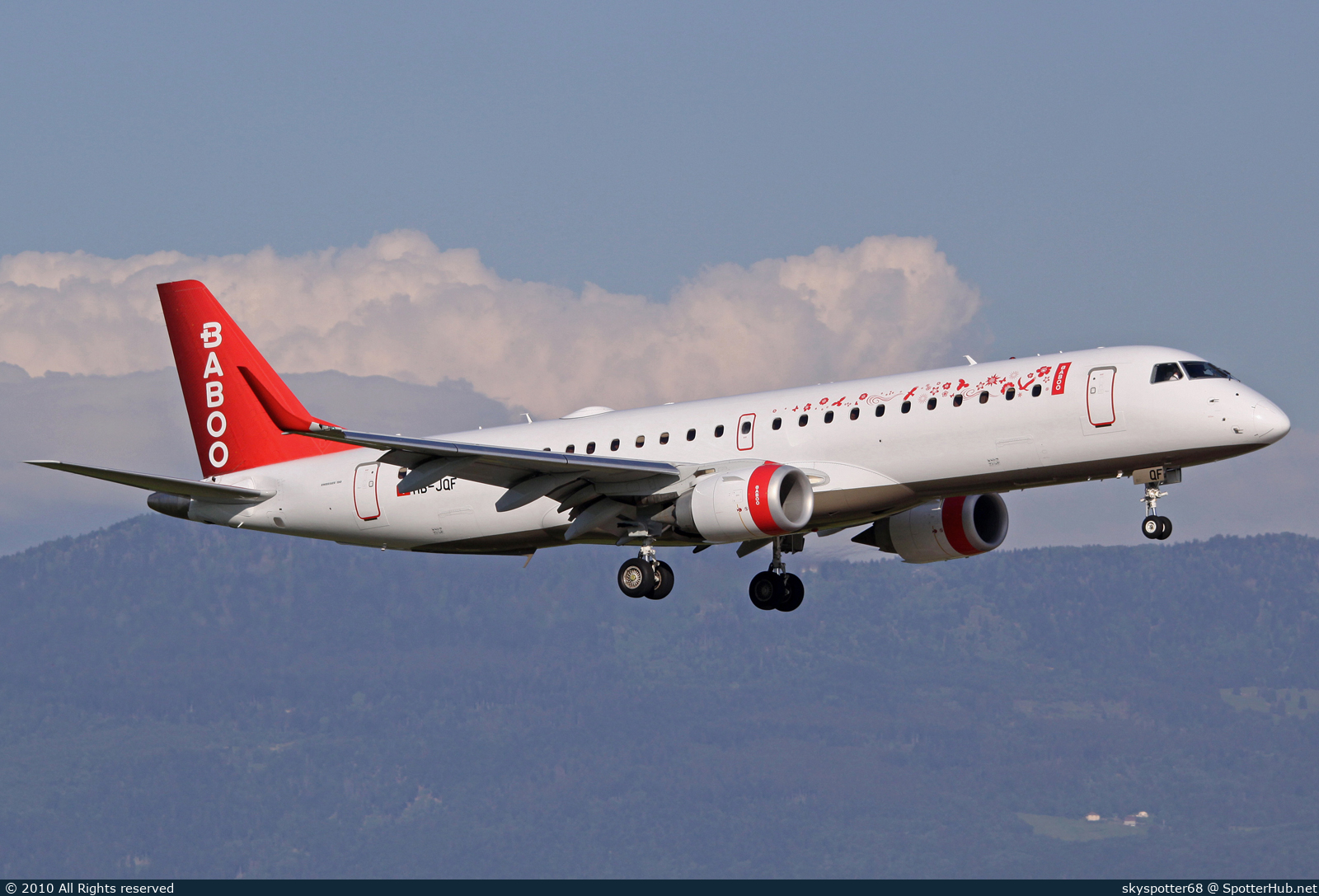 Photo of HB-JQF - Embraer ERJ-190LR operated by Flybaboo