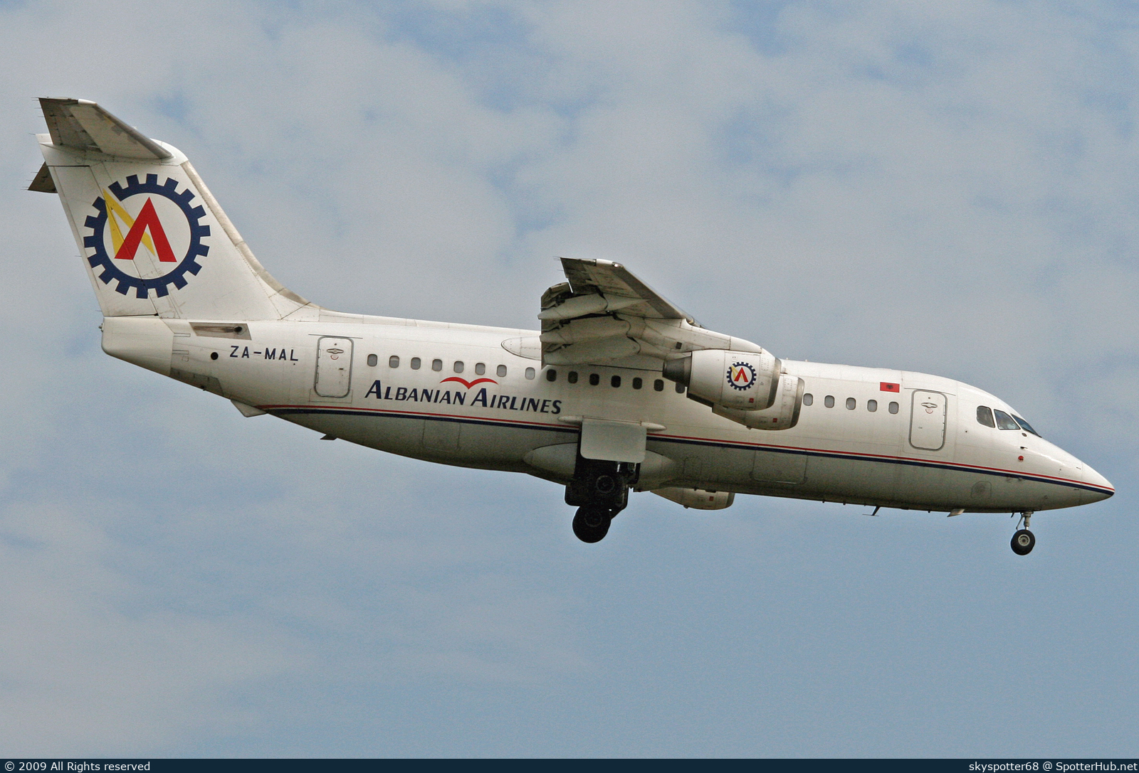 Photo of ZA-MAL - British Aerospace 146-200 operated by Albanian Airlines