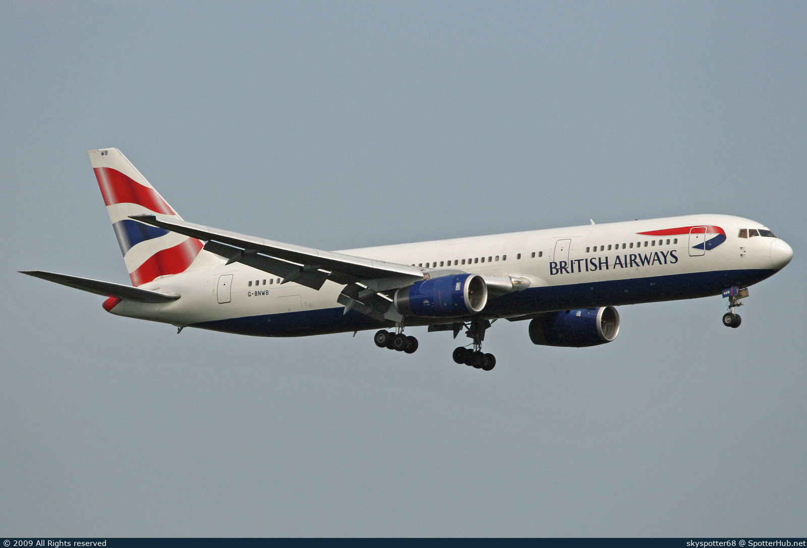 Photo of G-BNWB - Boeing 767-336(ER) operated by British Airways