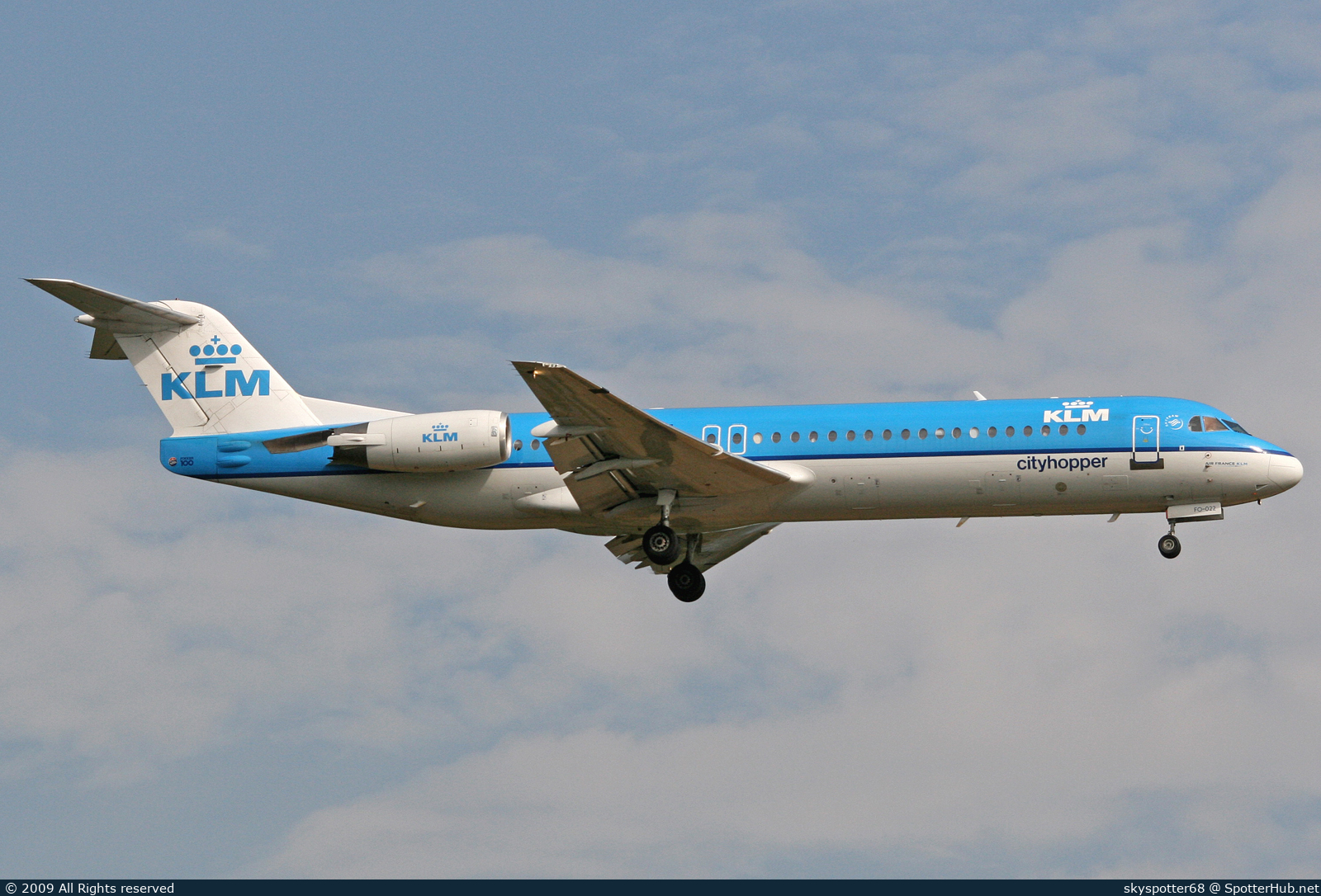 Photo of PH-OFO - Fokker 100 operated by KLM Cityhopper