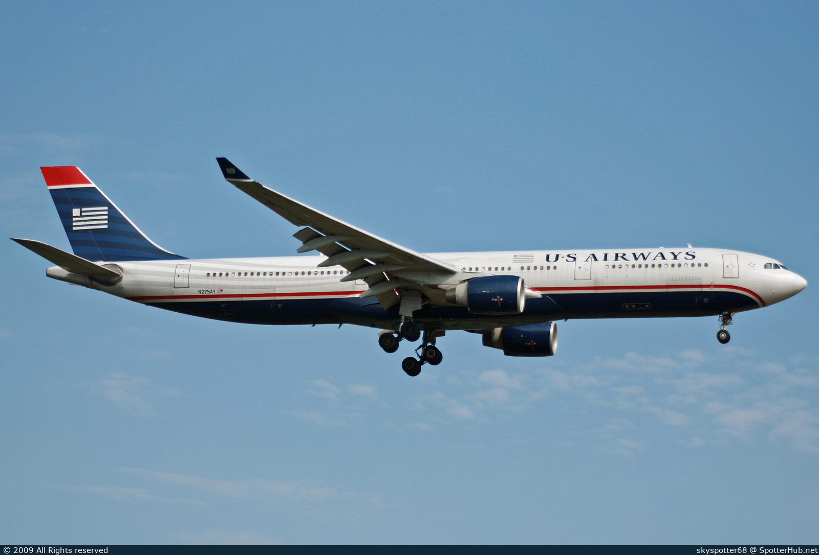 Photo of N275AY - Airbus A330-323 operated by US Airways