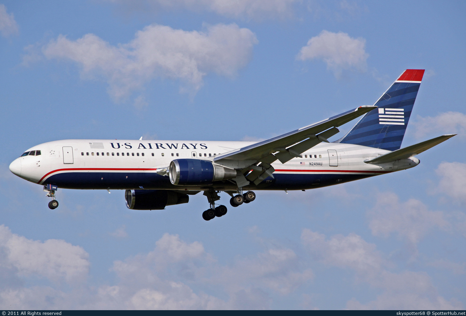 Photo of N249AU - Boeing 767-201(ER) operated by US Airways