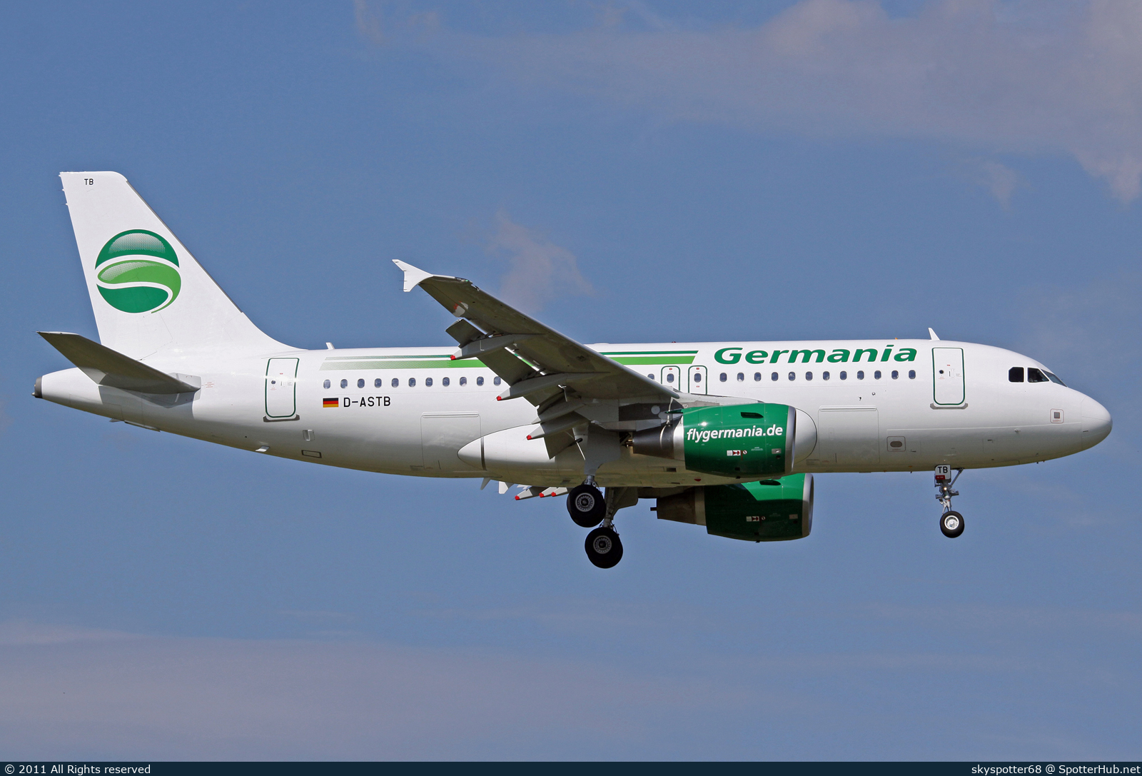 Photo of D-ASTB - Airbus A319-112 operated by Germania
