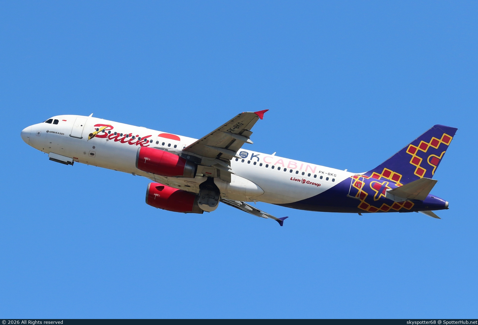 Photo of PK-BKG - Airbus A320-233 operated by Batik Air