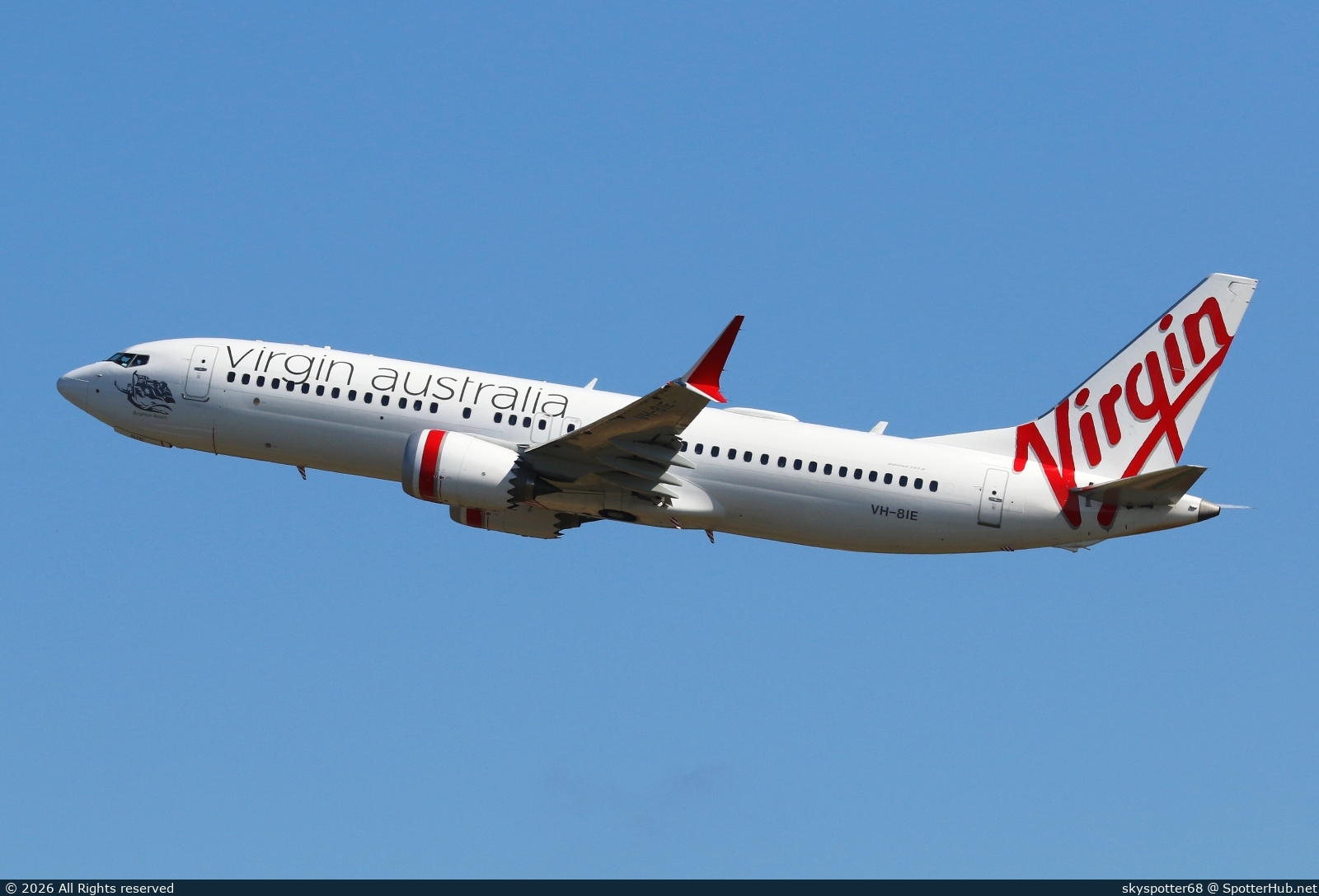 Photo of VH-8IE - Boeing 737 MAX 8 operated by Virgin Australia Airlines