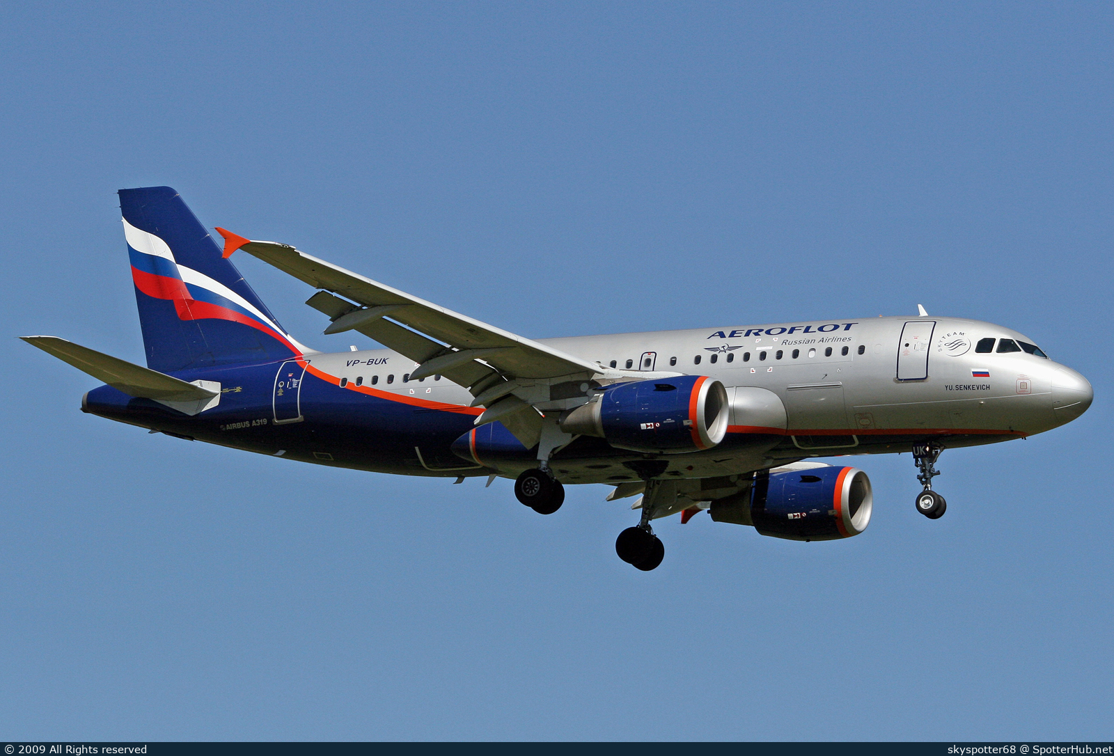 Photo of VP-BUK - Airbus A319-111 operated by Aeroflot