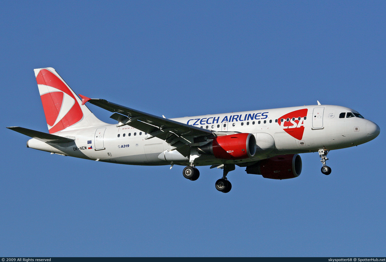 Photo of OK-NEM - Airbus A319-112 operated by CSA Czech Airlines