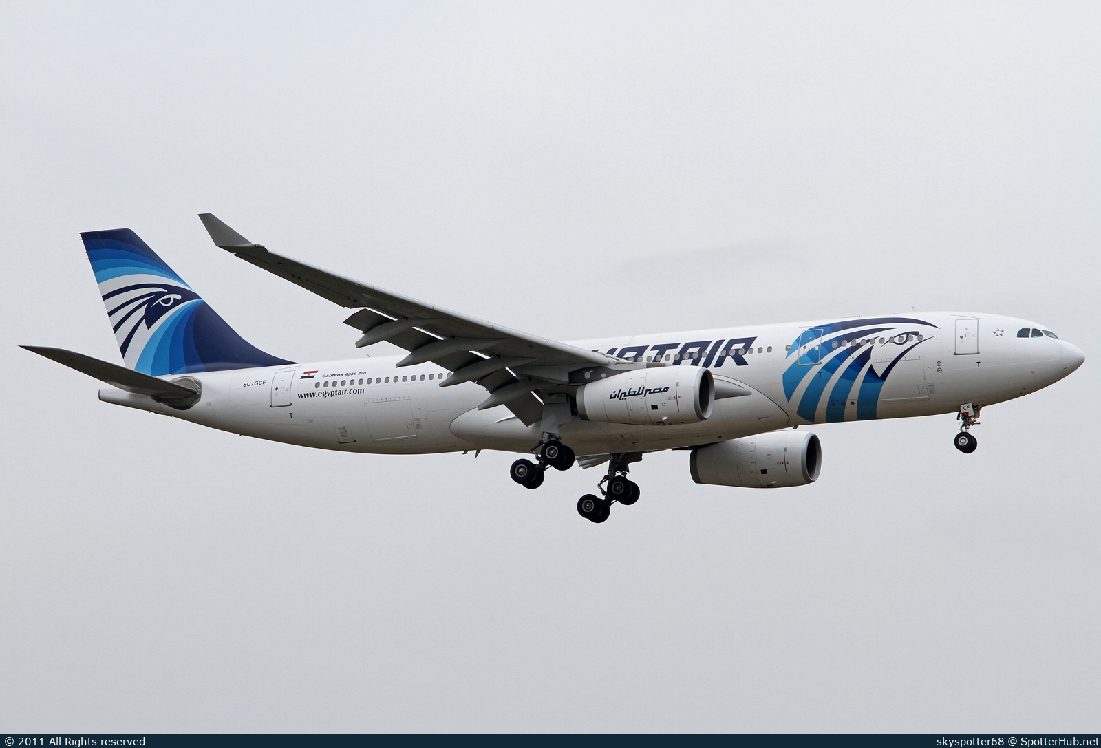 Photo of SU-GCF - Airbus A330-243 operated by Egyptair