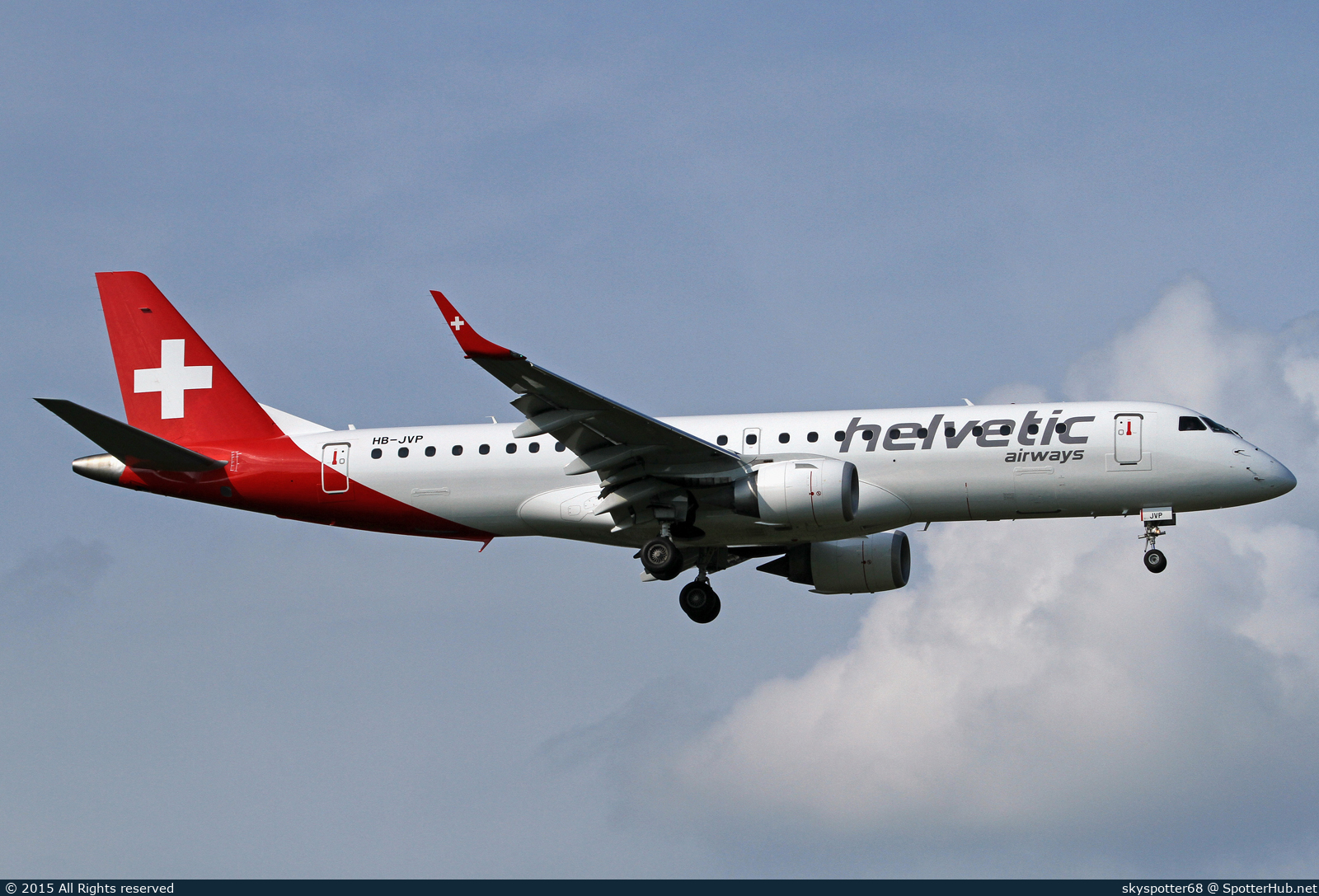 Photo of HB-JVP - Embraer ERJ-190LR operated by Helvetic Airways