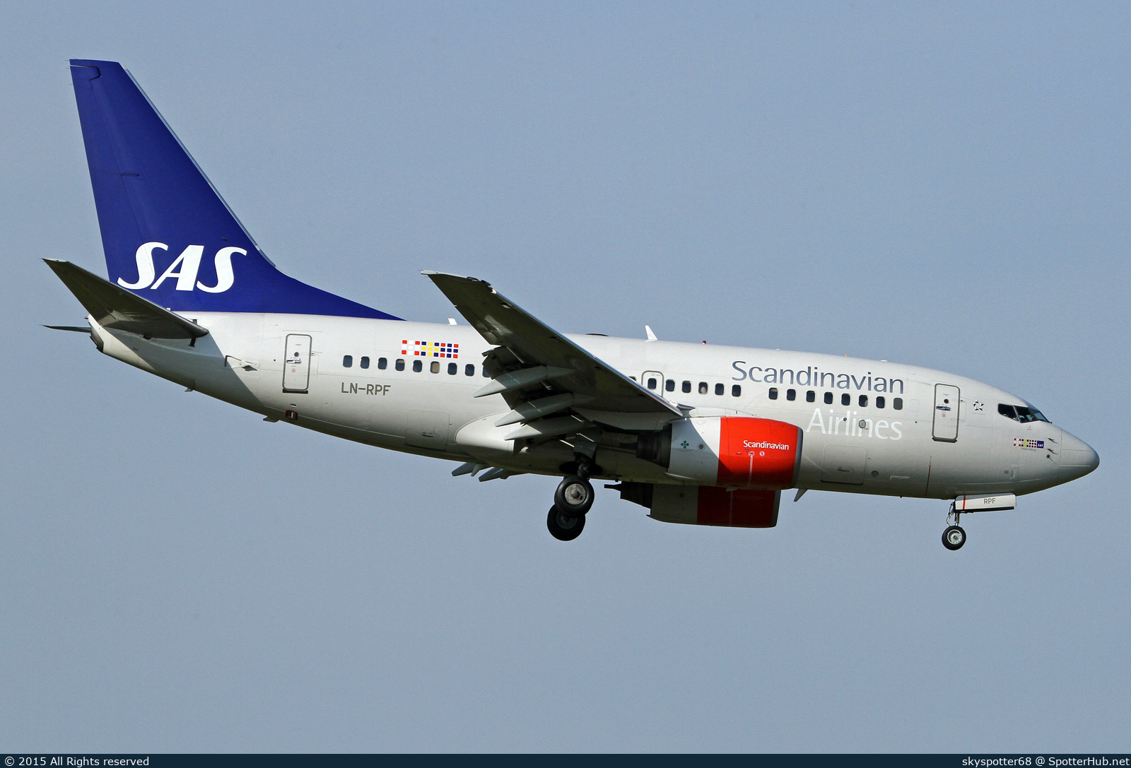 Photo of LN-RPF - Boeing 737-683 operated by SAS Scandinavian Airlines
