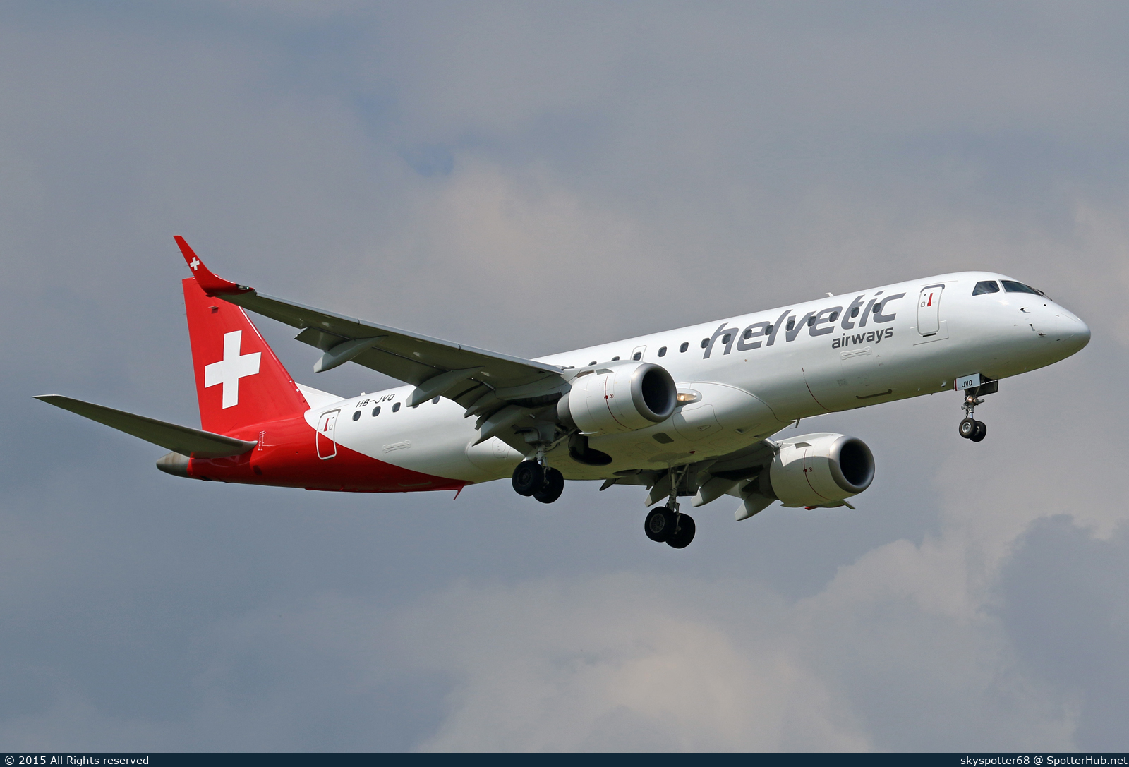 Photo of HB-JVQ - Embraer ERJ-190LR operated by Helvetic Airways
