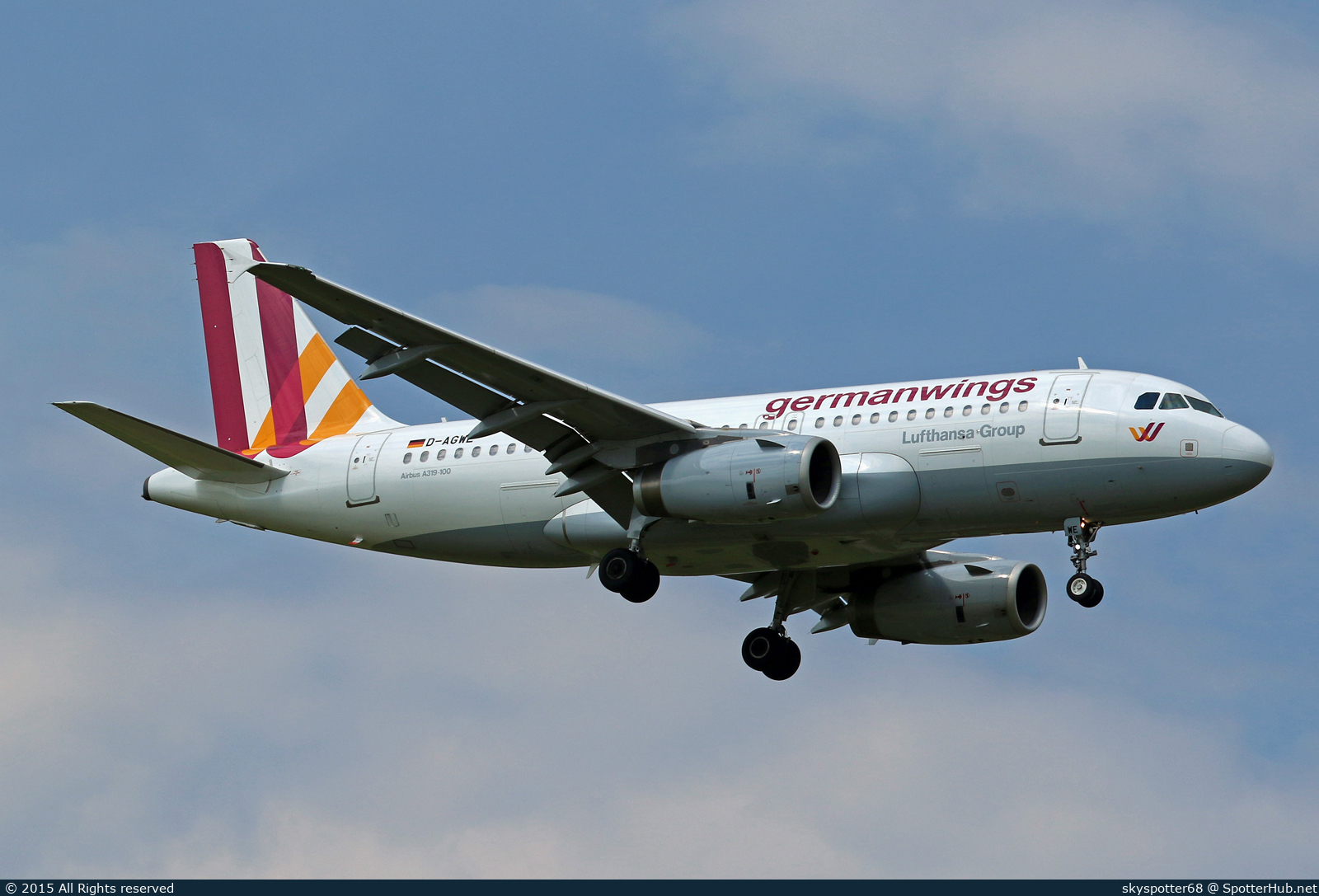 Photo of D-AGWE - Airbus A319-132 operated by Germanwings