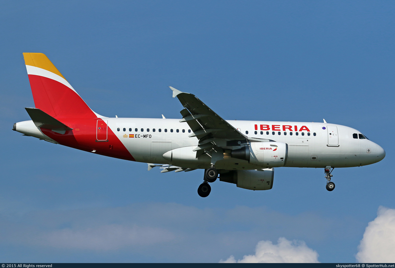 Photo of EC-MFO - Airbus A319-111 operated by Iberia
