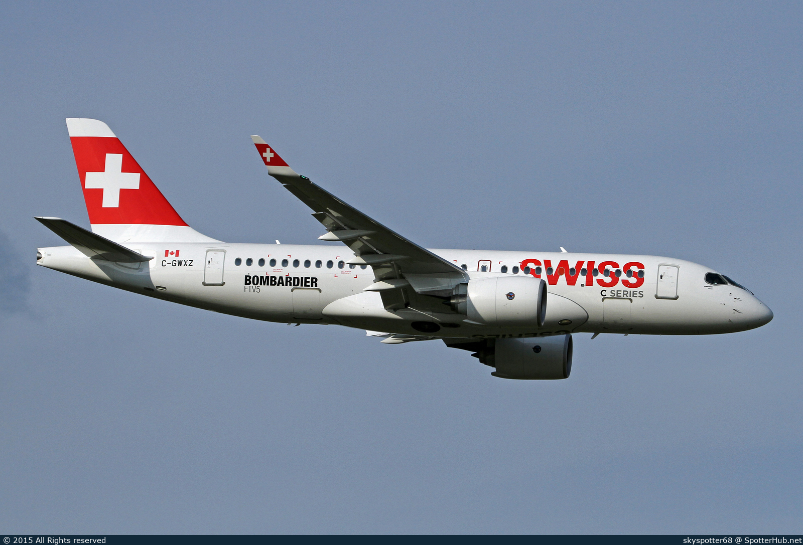 Photo of C-GWXZ - Airbus A220-100 operated by Bombardier Aerospace