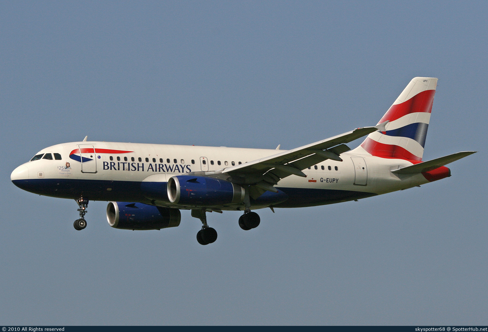 Photo of G-EUPY - Airbus A319-131 operated by British Airways