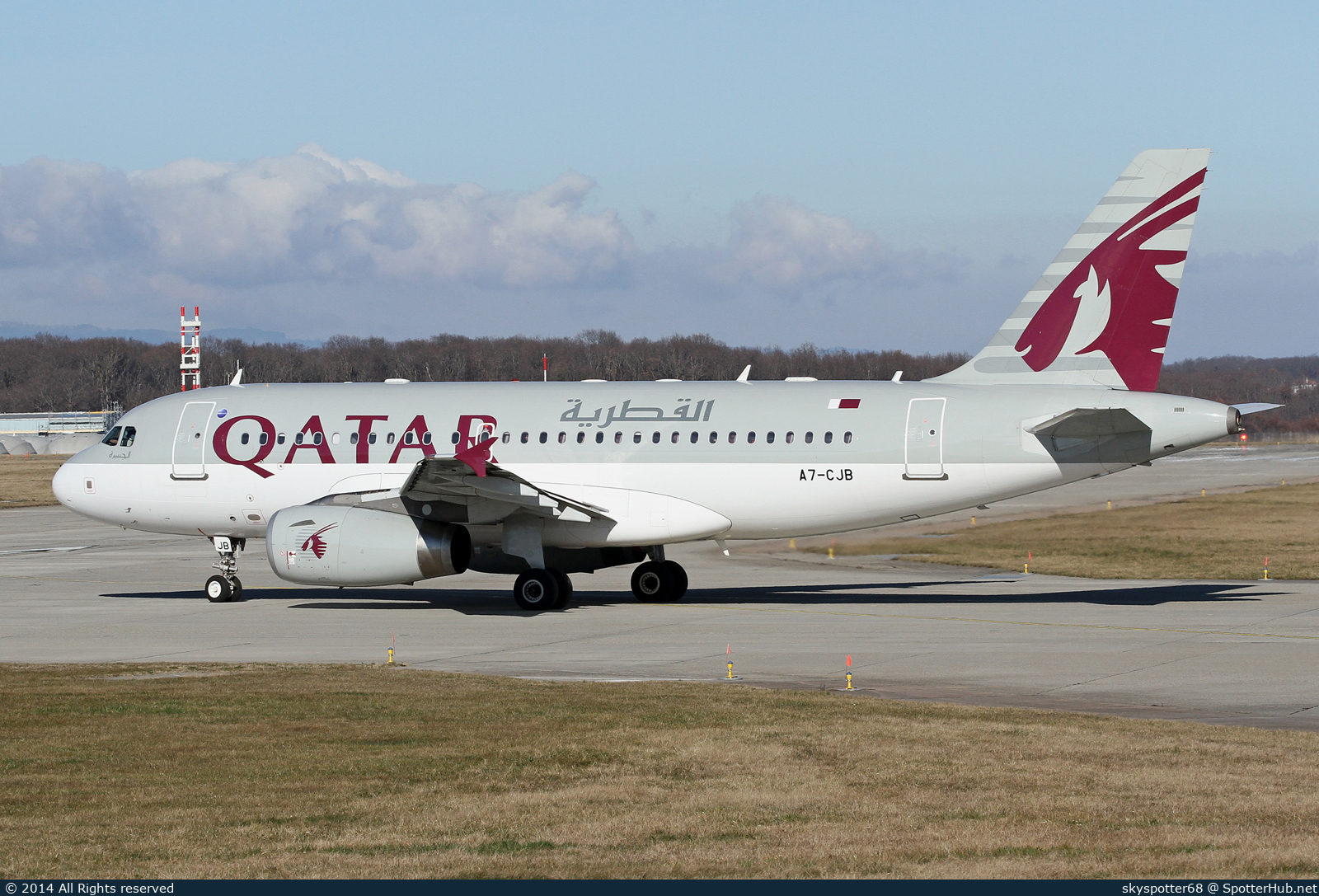 Photo of A7-CJB - Airbus A319-133(LR) operated by Qatar Airways
