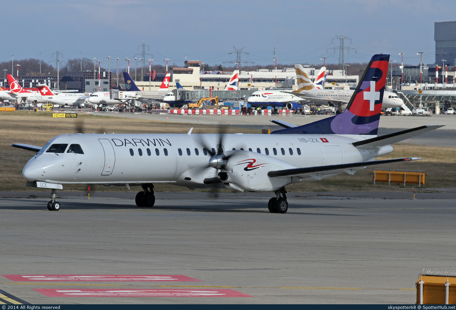 Photo of HB-IZX - Saab 2000 operated by Darwin Airline