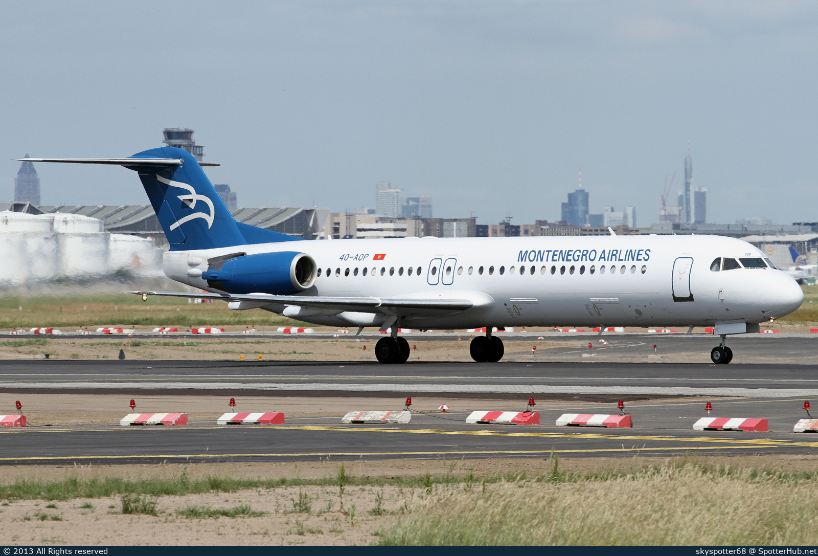 Photo of 4O-AOP - Fokker 100 operated by Montenegro Airlines