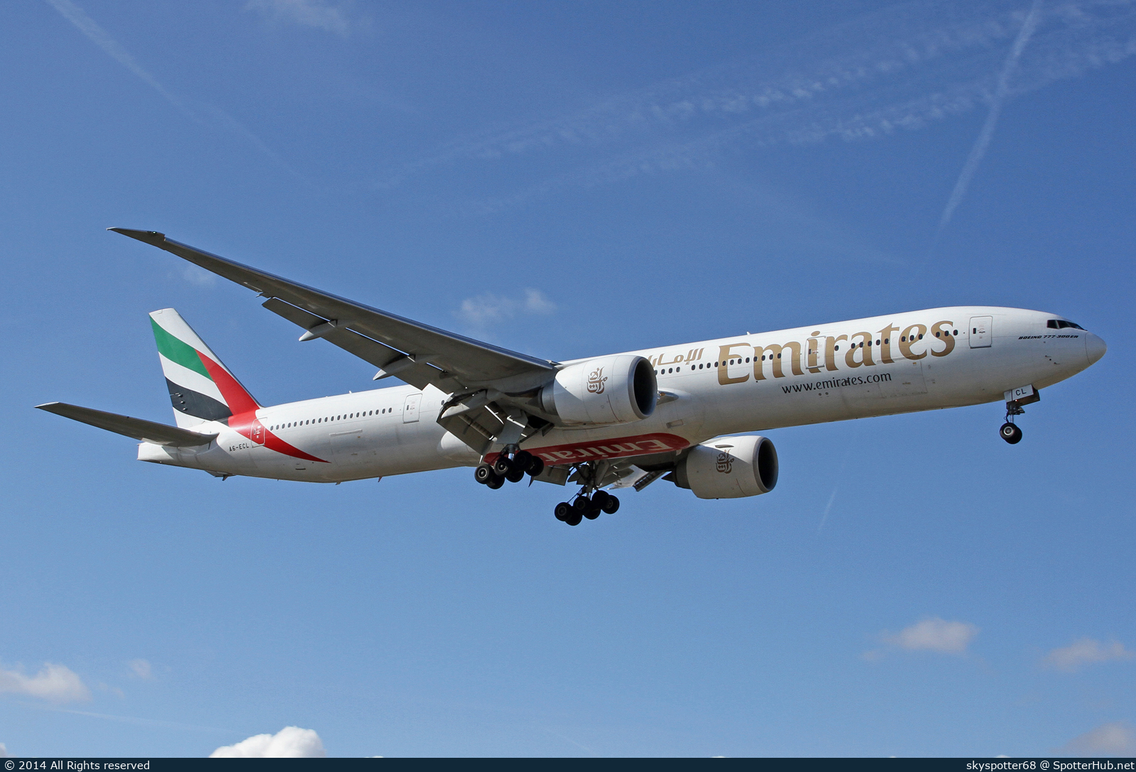 Photo of A6-ECL - Boeing 777-36N(ER) operated by Emirates