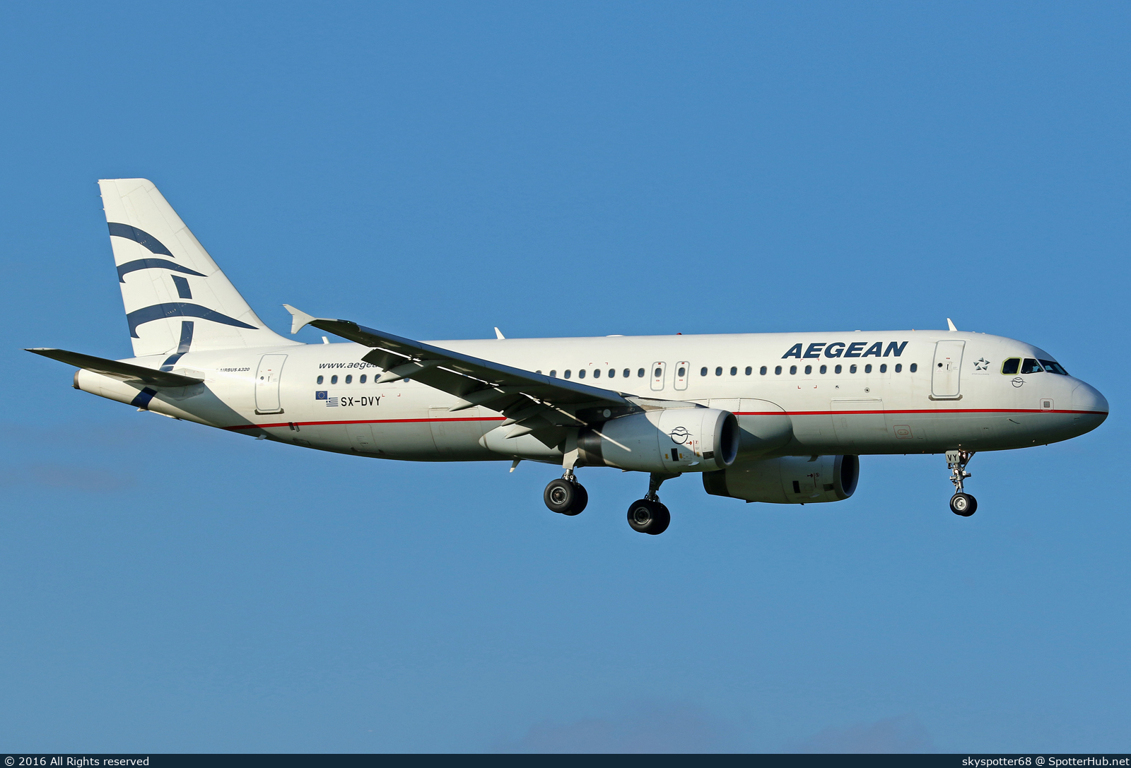 Photo of SX-DVY - Airbus A320-232 operated by Aegean Airlines