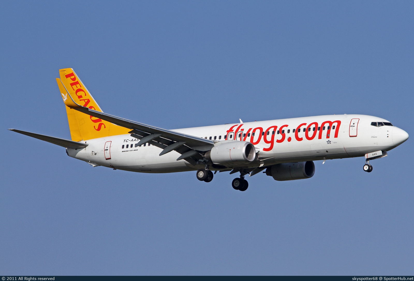 Photo of TC-AAS - Boeing 737-82R operated by Pegasus Airlines