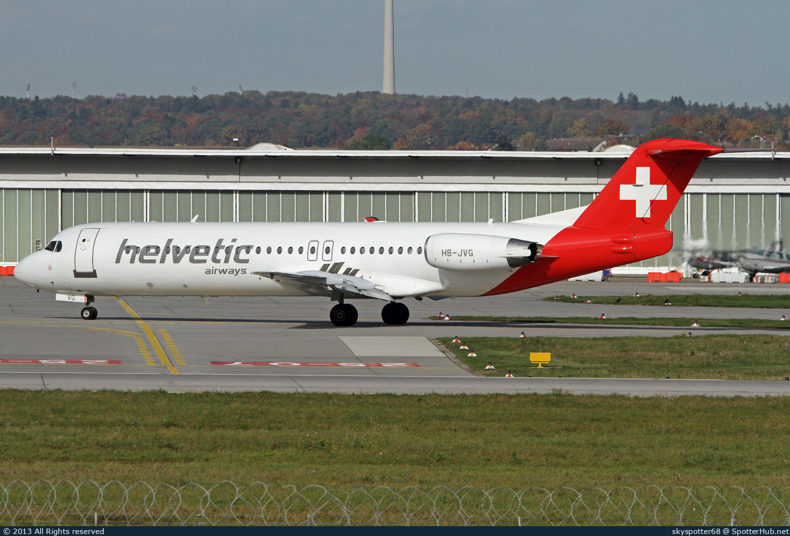 Photo of HB-JVG - Fokker 100 operated by Helvetic Airways