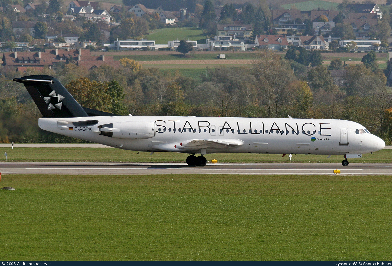 Photo of D-AGPK - Fokker 100 operated by Contact Air