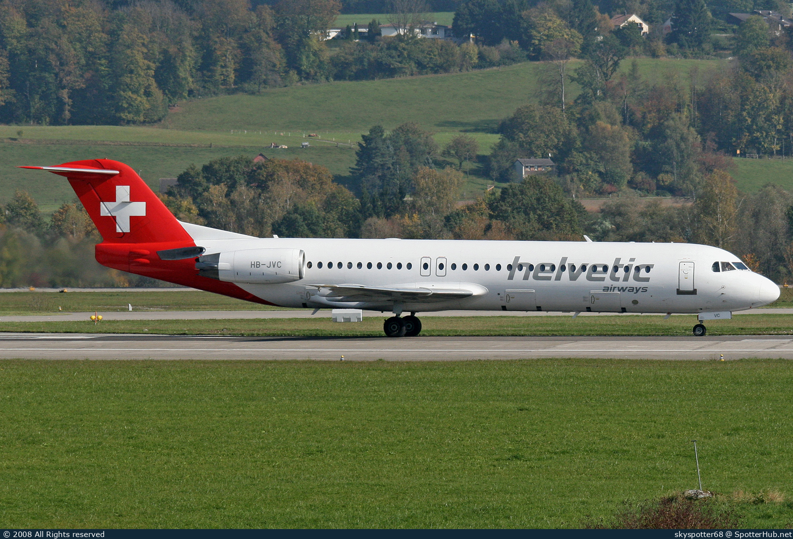 Photo of HB-JVC - Fokker 100 operated by Helvetic Airways