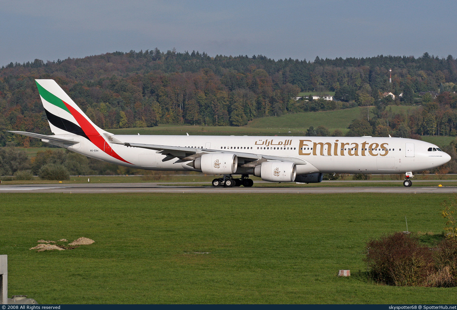 Photo of A6-ERH - Airbus A340-541 operated by Emirates