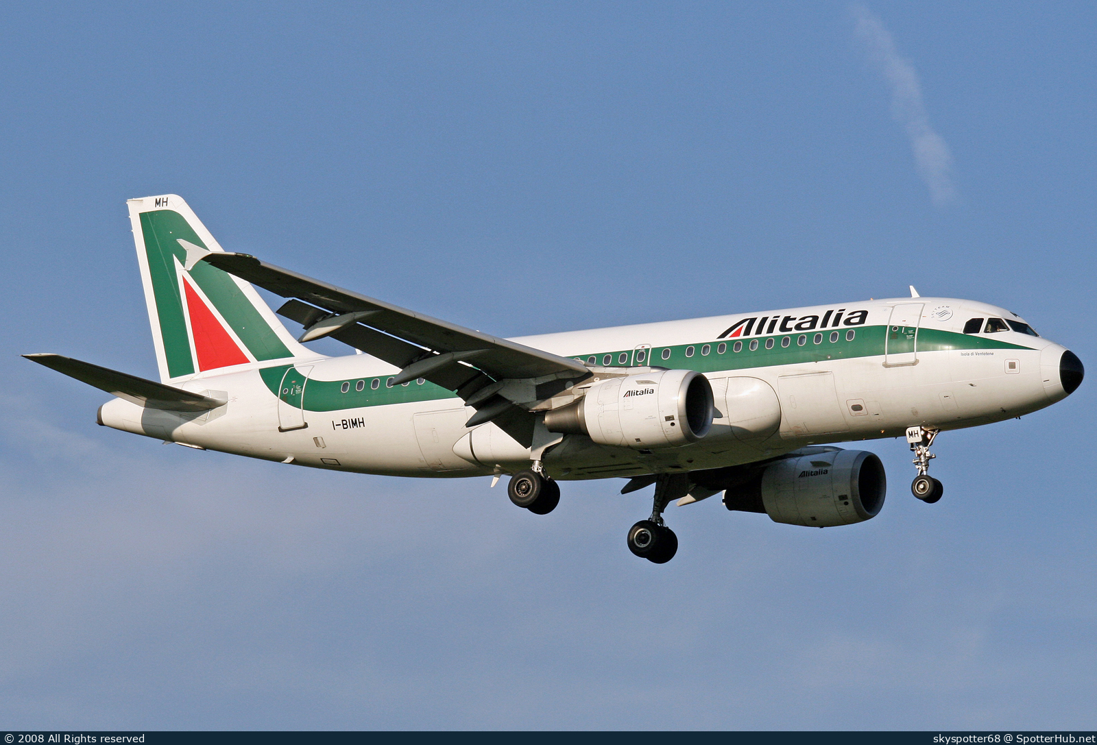 Photo of I-BIMH - Airbus A319-112 operated by Alitalia