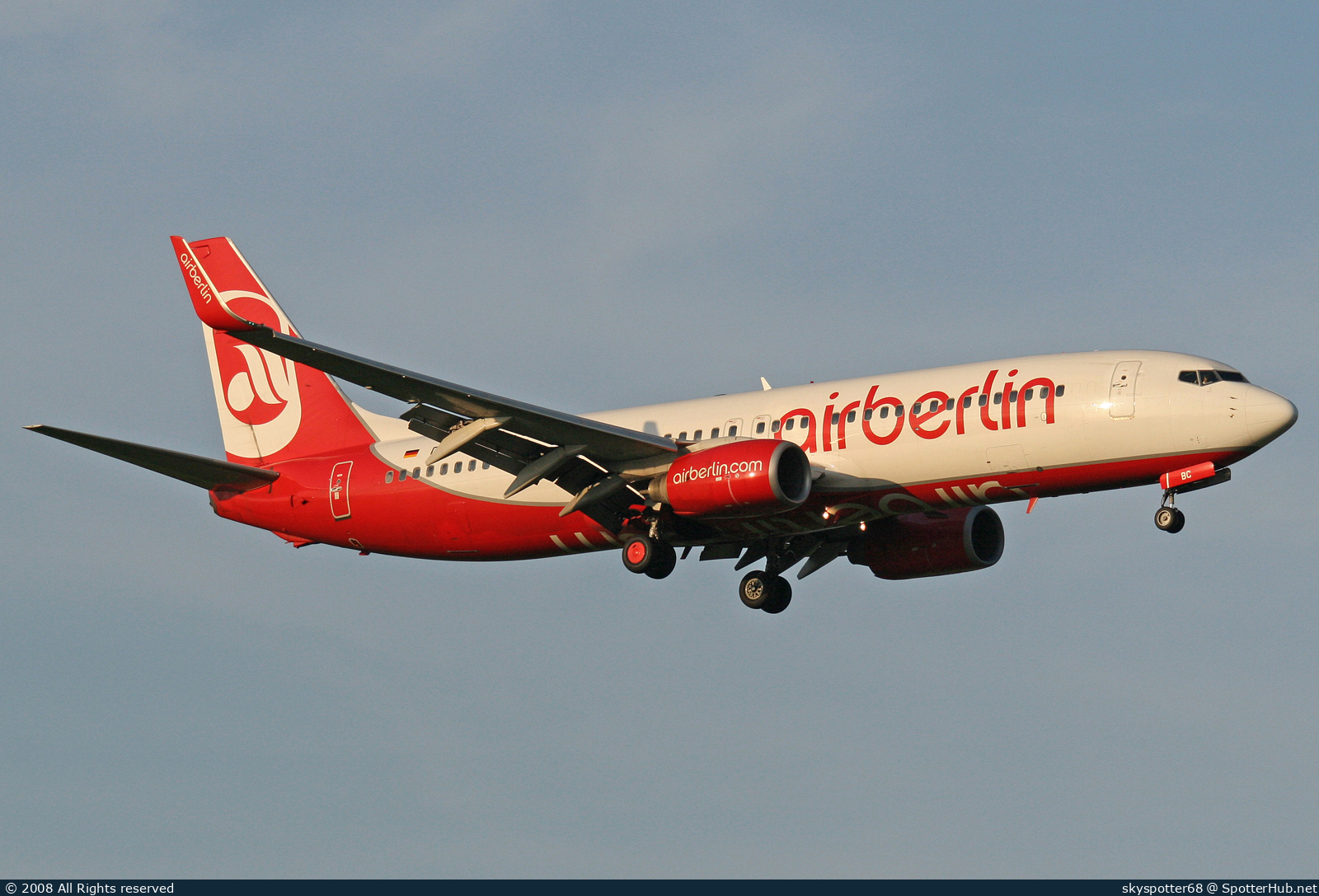 Photo of D-ABBC - Boeing 737-86J operated by Air Berlin