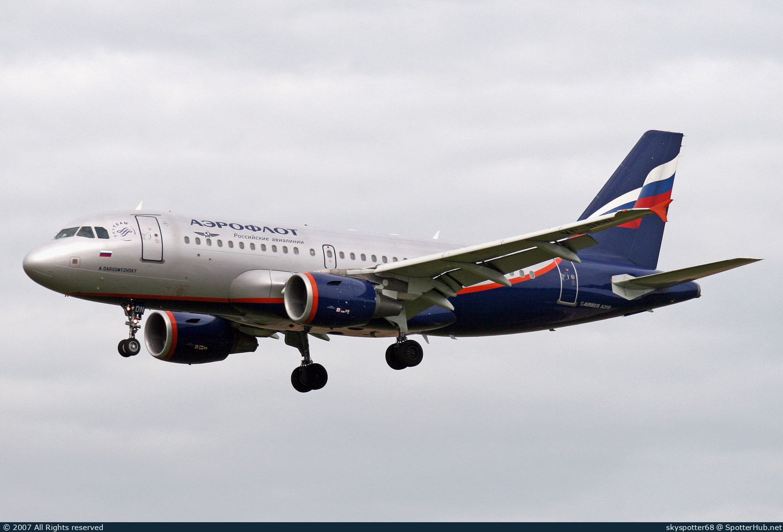 Photo of VP-BDN - Airbus A319-111 operated by Aeroflot