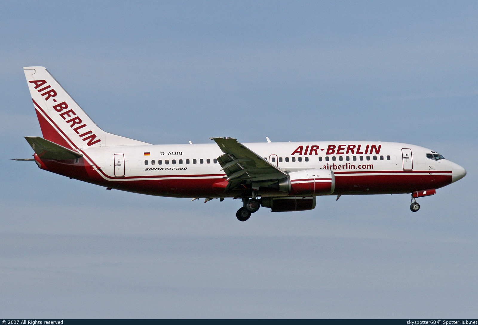 Photo of D-ADIB - Boeing 737-36Q operated by Air Berlin (opb dba)