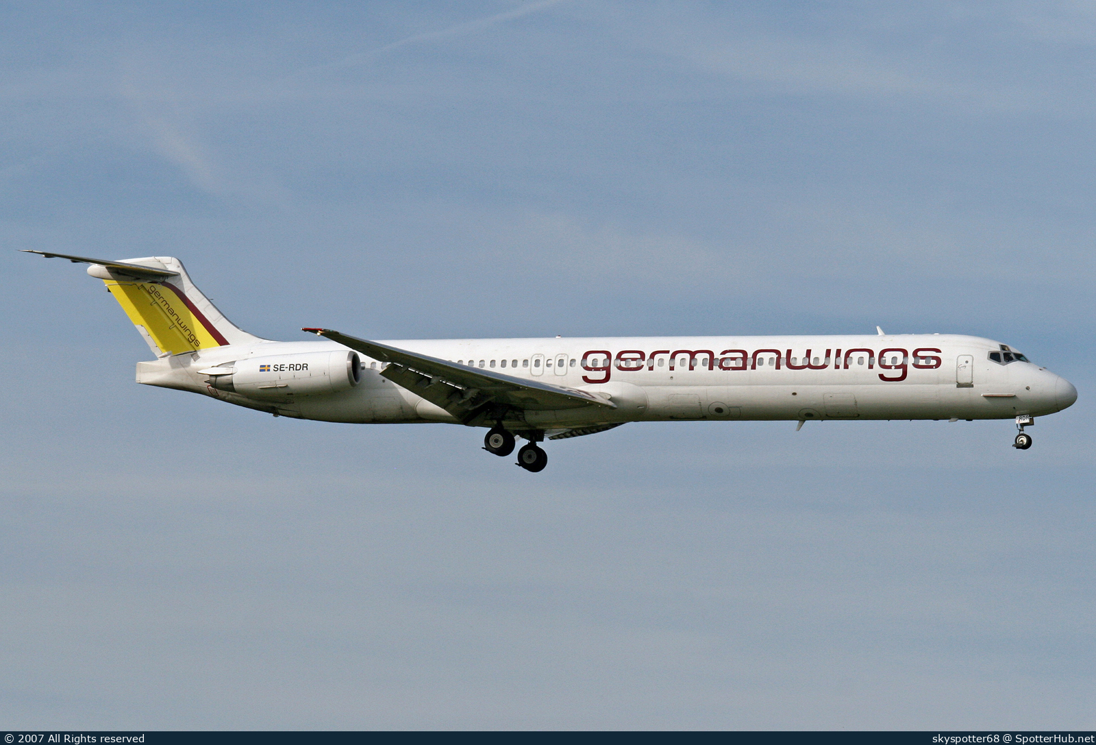 Photo of SE-RDR - McDonnell Douglas MD-82 operated by Germanwings (opb Nordic Airways)