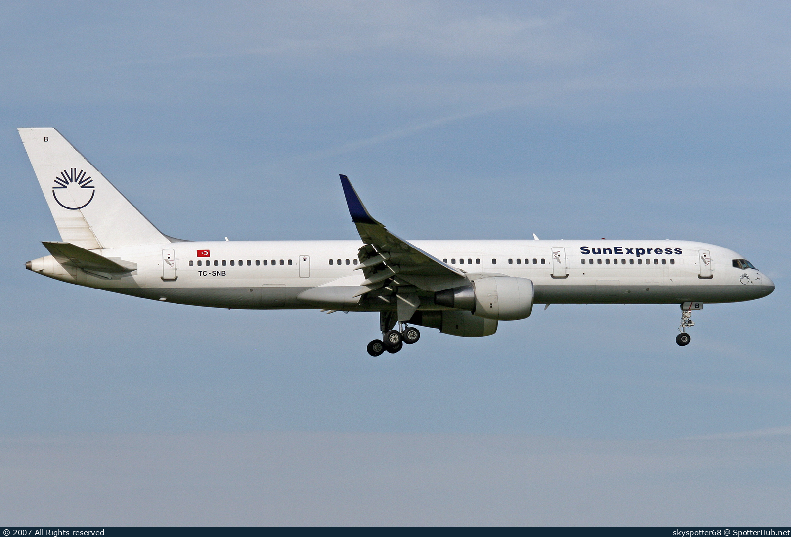Photo of TC-SNB - Boeing 757-2Q8 operated by SunExpress