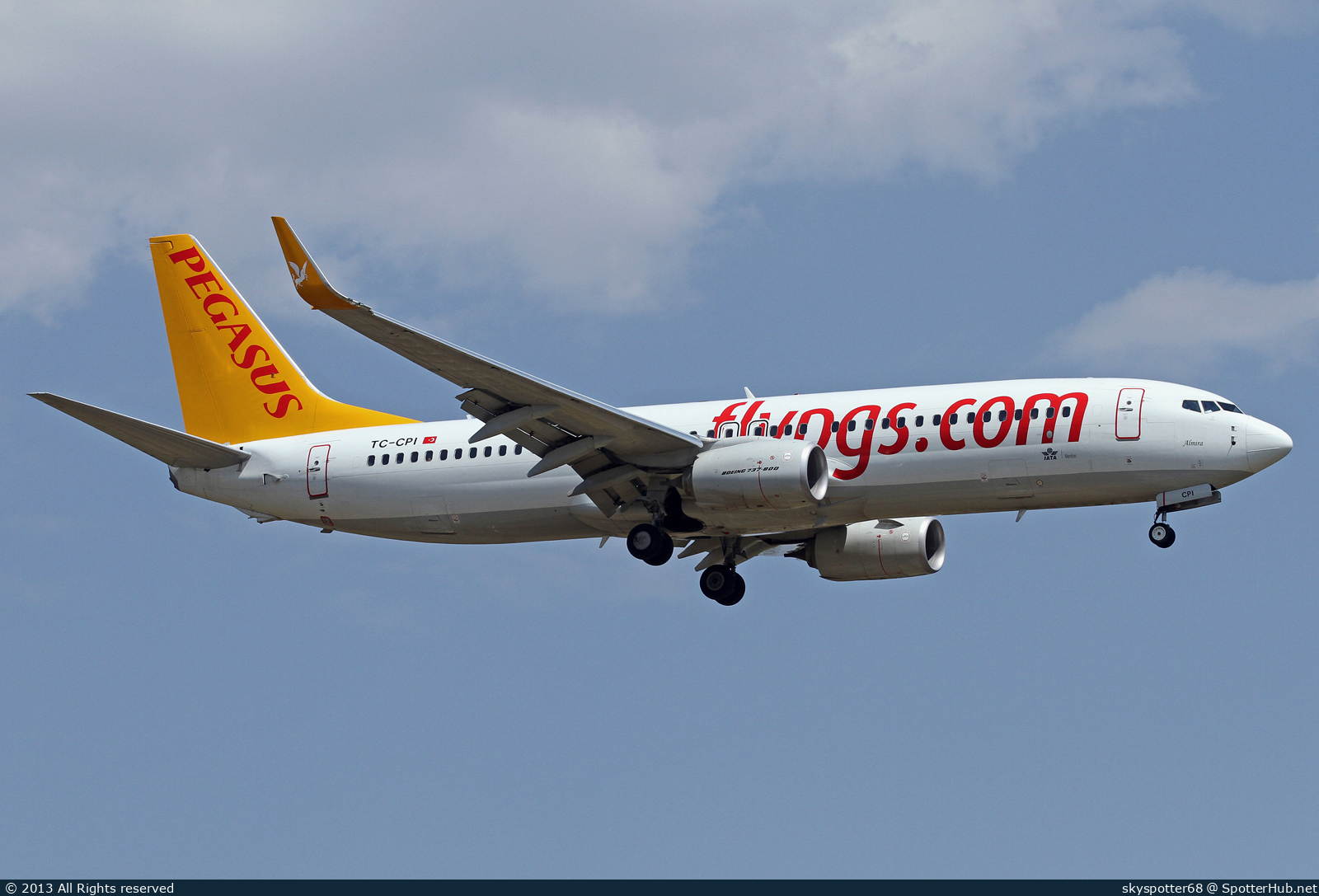 Photo of TC-CPI - Boeing 737-82R operated by Pegasus Airlines
