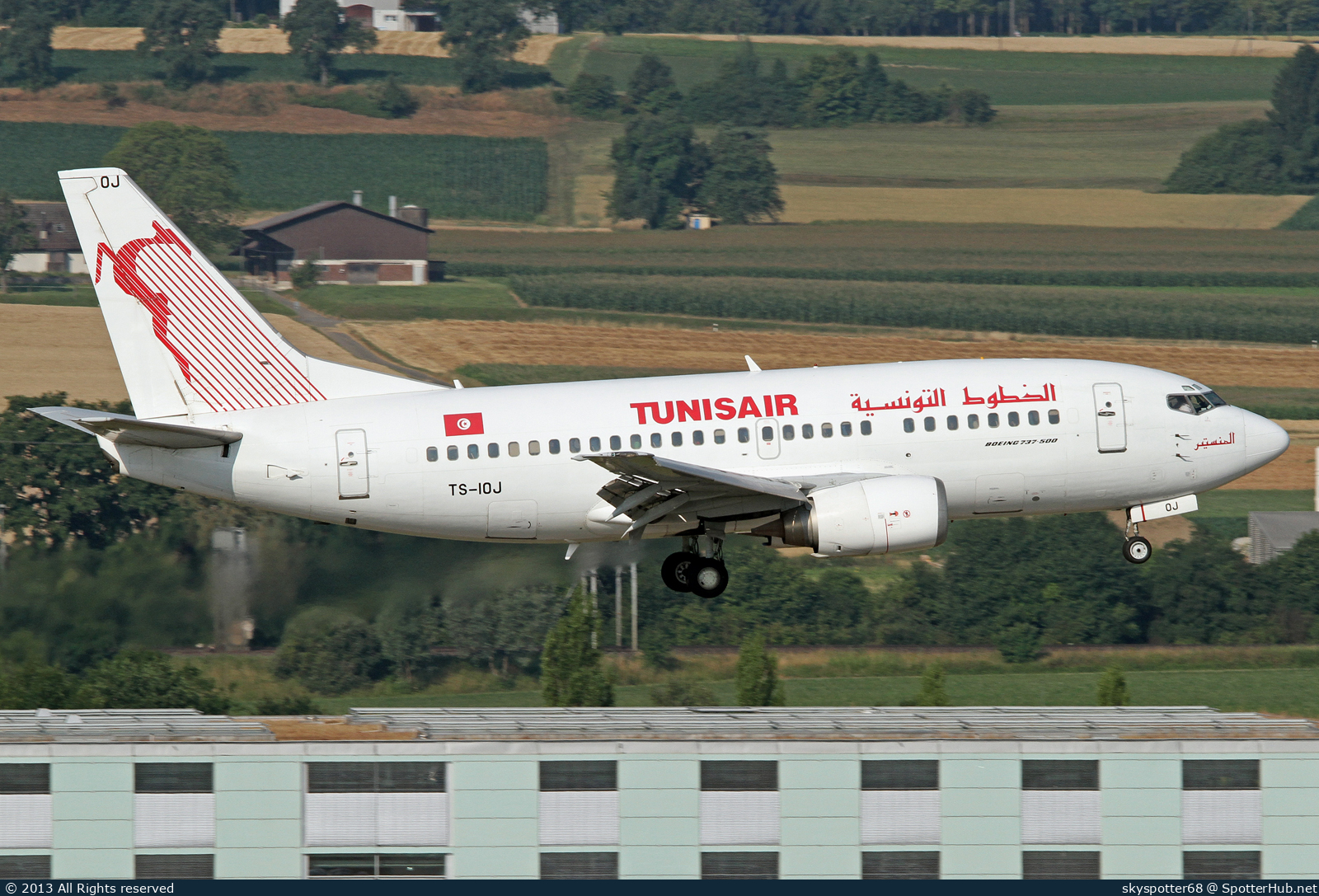 Photo of TS-IOJ - Boeing 737-5H3 operated by Tunisair