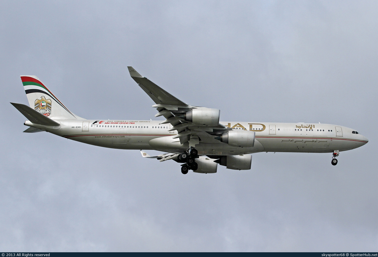 Photo of A6-EHD - Airbus A340-541 operated by Etihad Airways