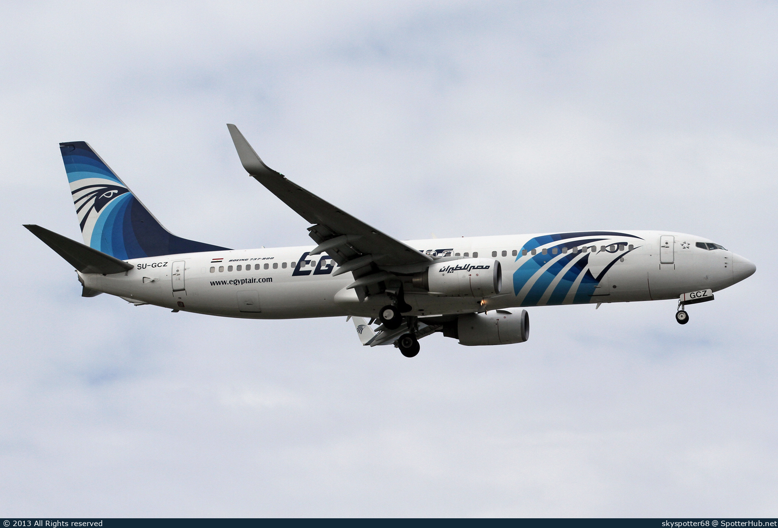 Photo of SU-GCZ - Boeing 737-866 operated by Egyptair